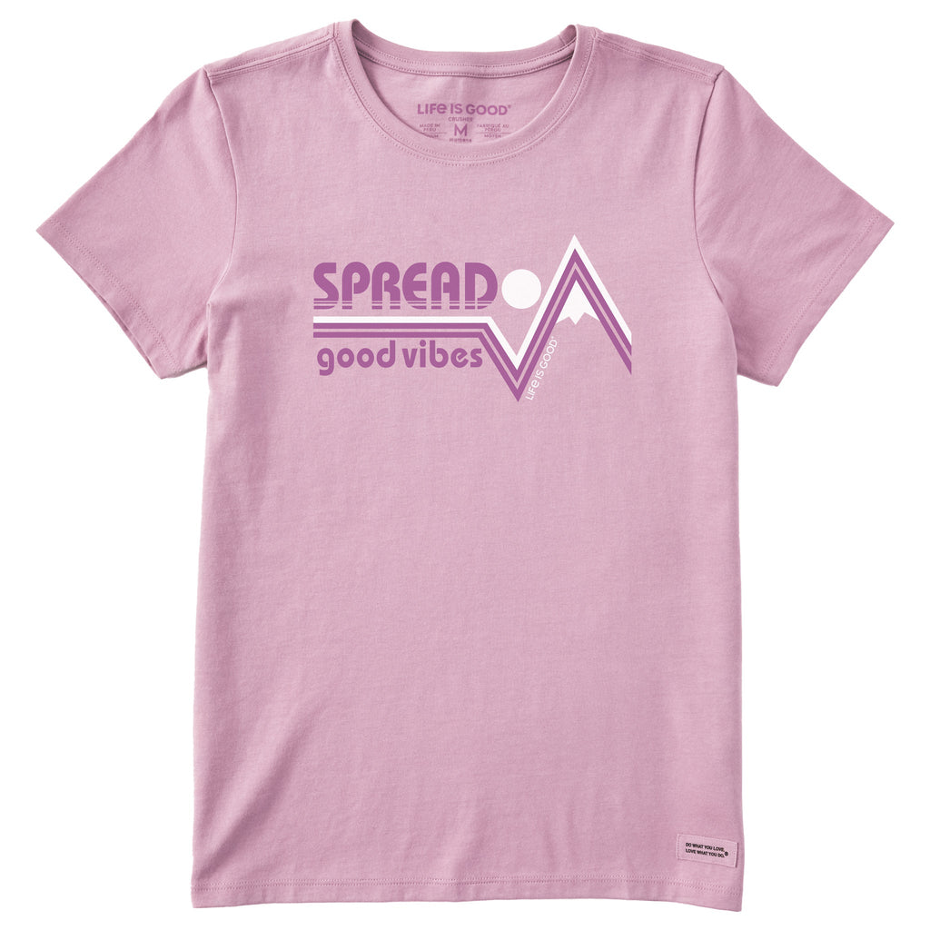 Women's Spread Good Vibes Peak Short Sleeve Crusher Tee product image 1