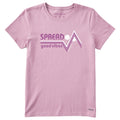 Women's Spread Good Vibes Peak Short Sleeve Crusher Tee product image 1