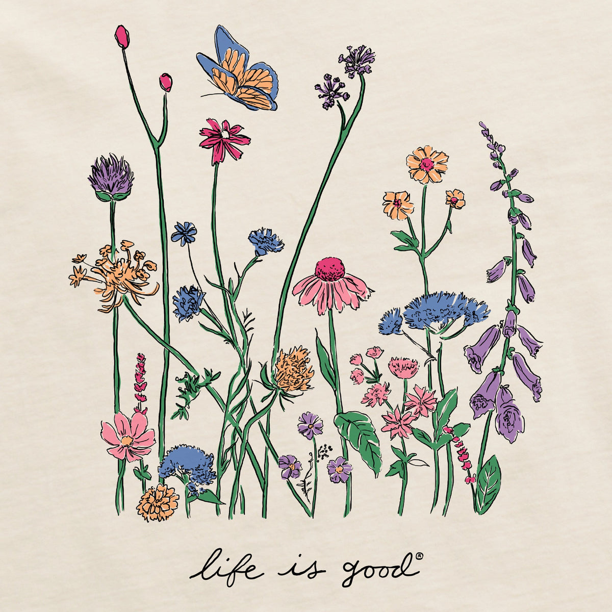 Women's Realaxed Wildflowers Short Sleeve Crusher Boxy Tee product image 2