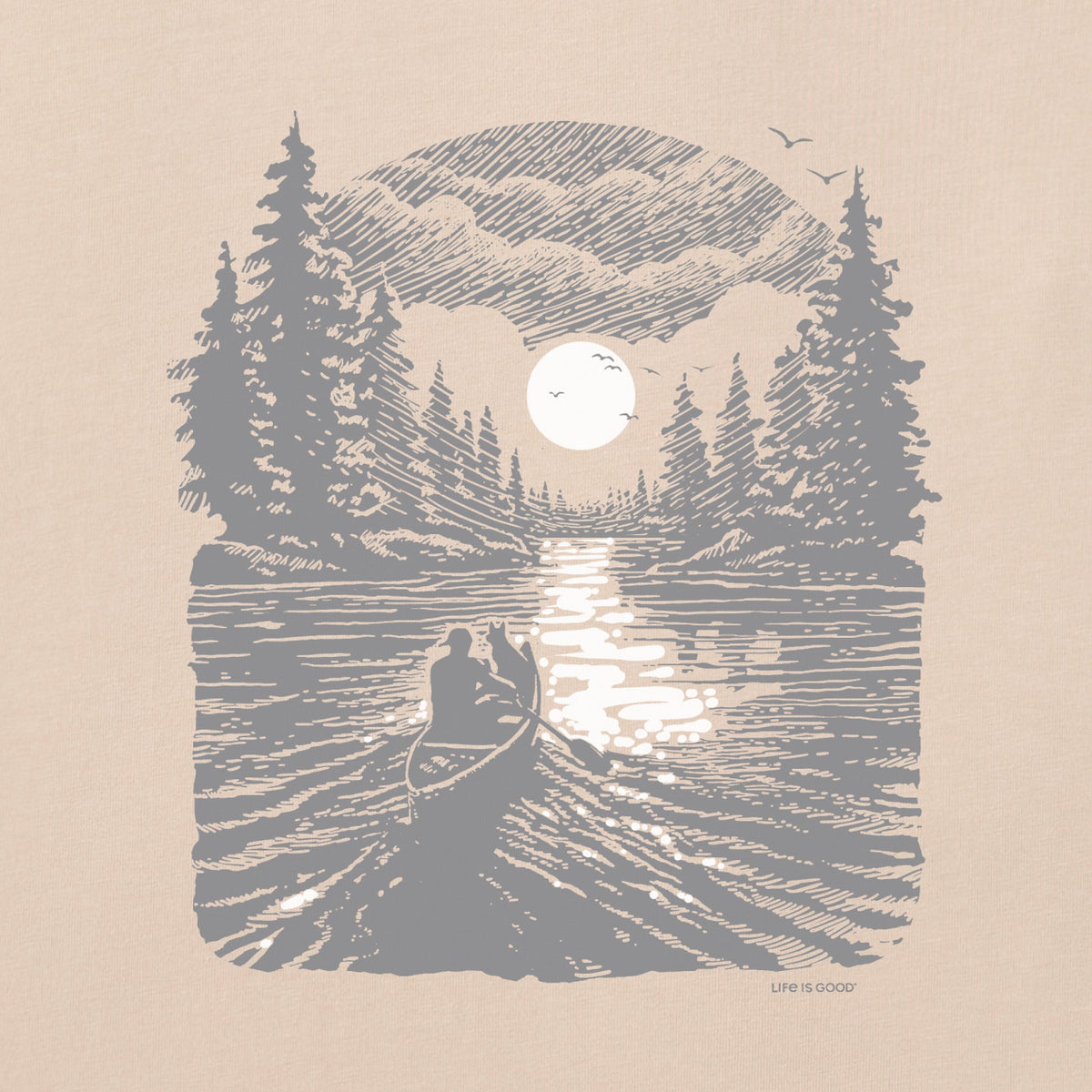 Men's Full Moon Canoe Short Sleeve Crusher Tee product image 2