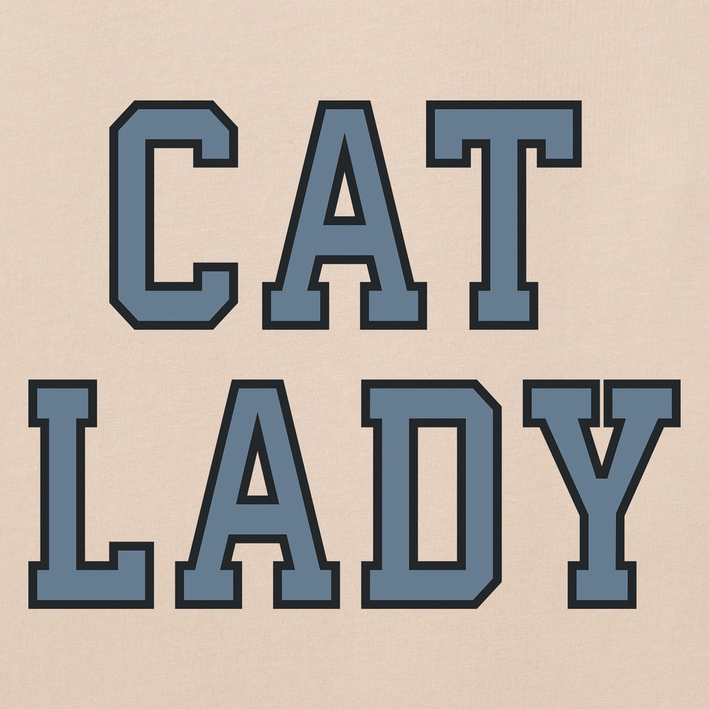 Women's Cat Lady Caps Stacked Short Sleeve Crusher Tee product image 2