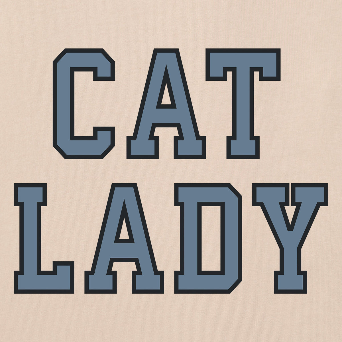 Women's Cat Lady Caps Stacked Short Sleeve Crusher Tee product image 2