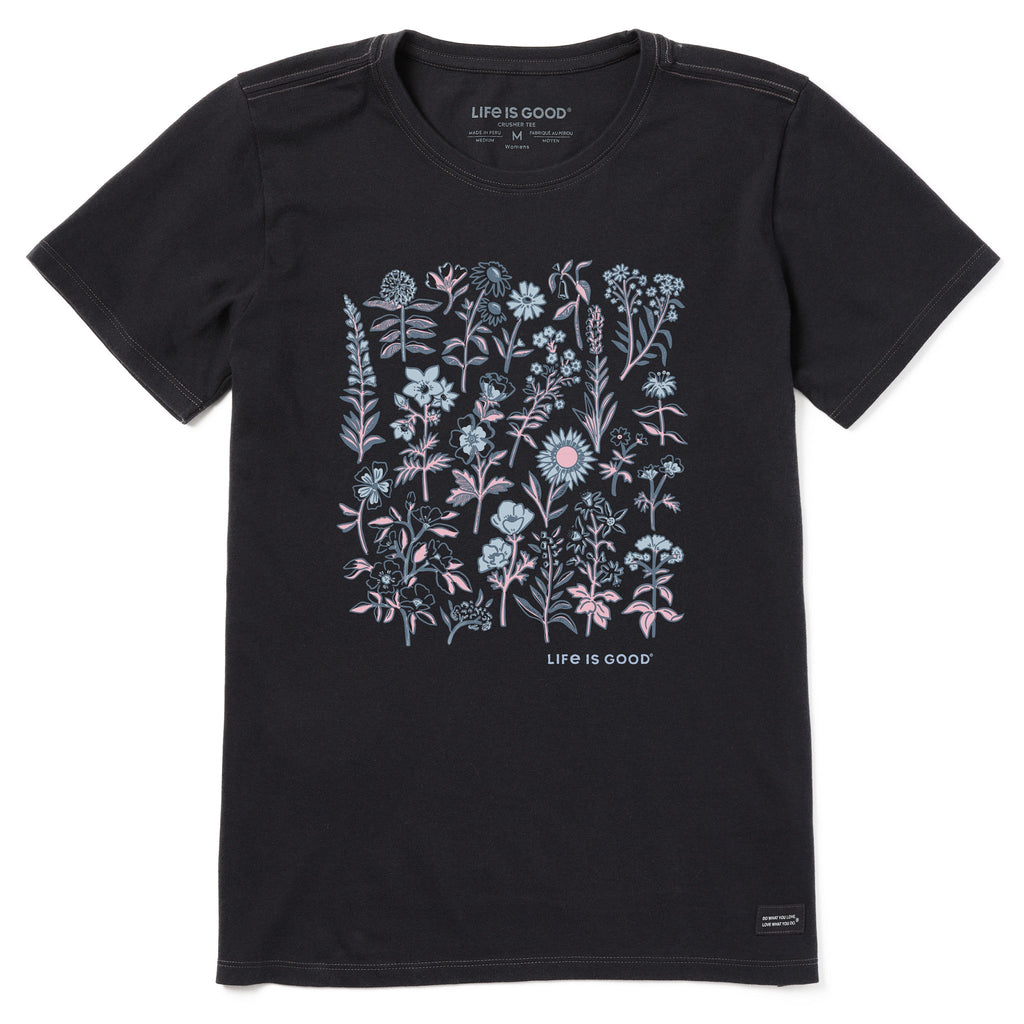 Women's Collection of Flowers Short Sleeve Crusher Tee product image 1