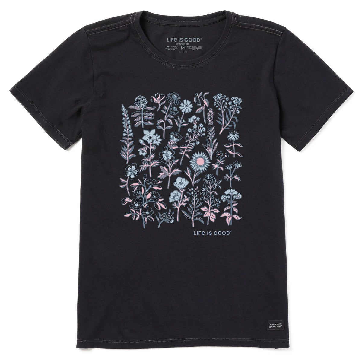 Women's Collection of Flowers Short Sleeve Crusher Tee product image 1