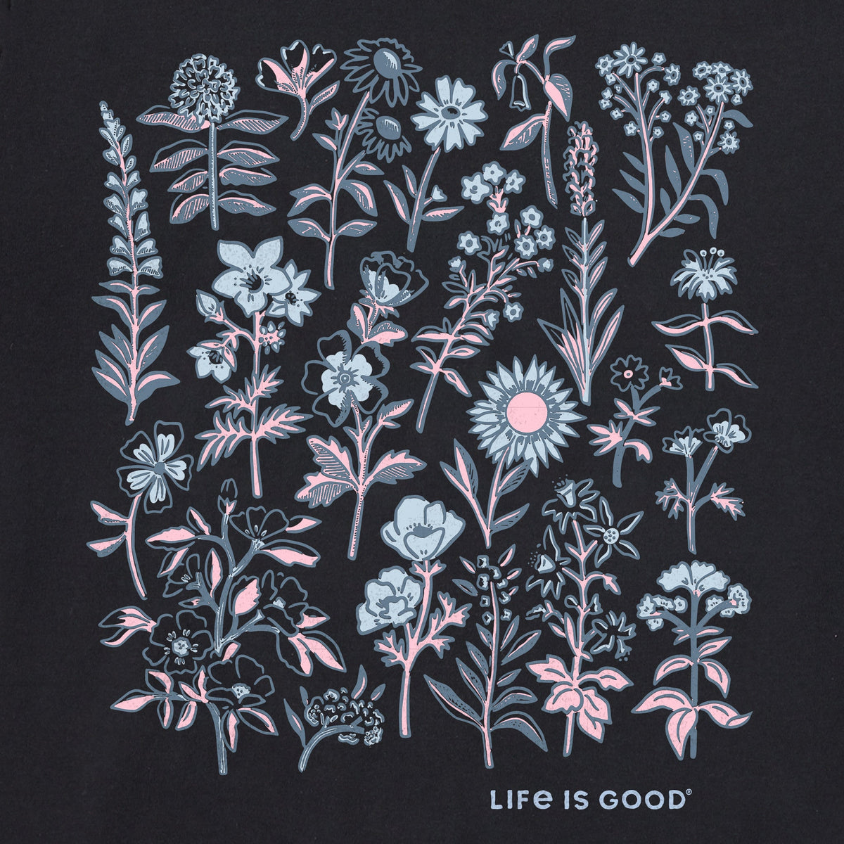 Women's Collection of Flowers Short Sleeve Crusher Tee product image 2