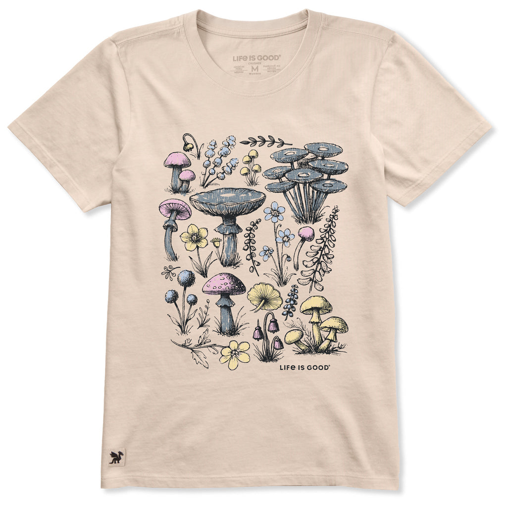 Women's Collection of Mushrooms Short Sleeve Crusher Tee product image 1