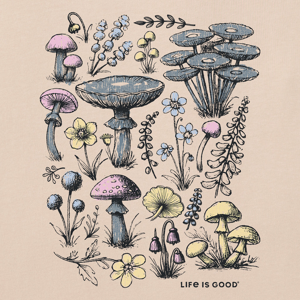 Women's Collection of Mushrooms Short Sleeve Crusher Tee product image 2