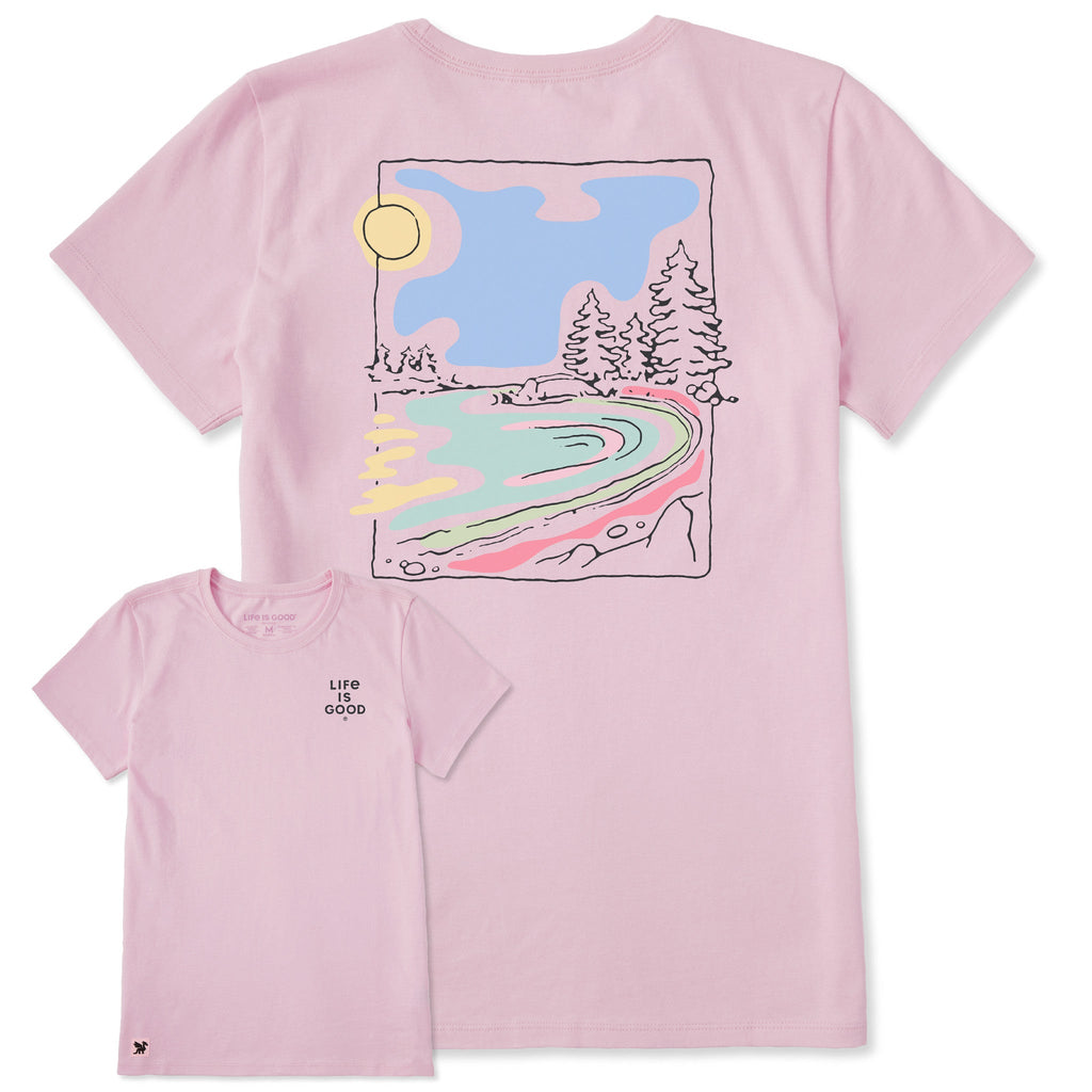 Women's Impressionist Lake Short Sleeve Crusher Tee product image 1