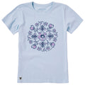 Women's Flowers & Bees Mandala Short Sleeve Crusher Tee product image 1