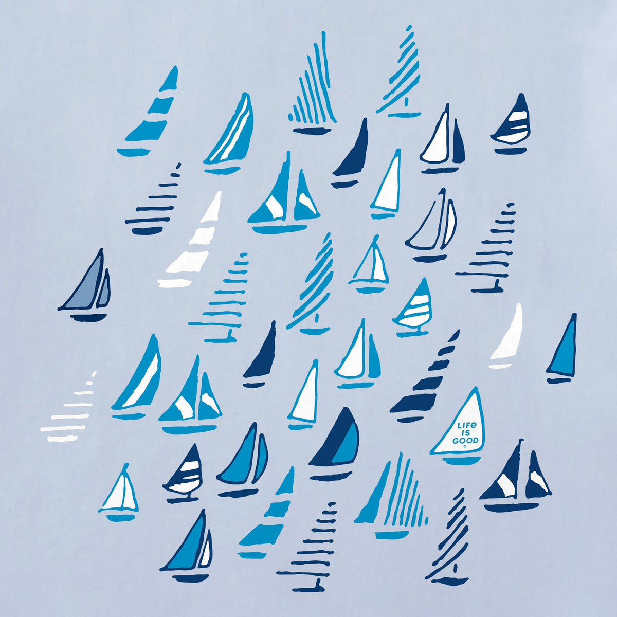 Women's School of Sailboats Short Sleeve Crusher Vee product image 2
