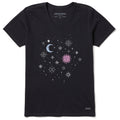 Women's Celestial Sun, Moon, and Stars Short Sleeve Crusher product image 1