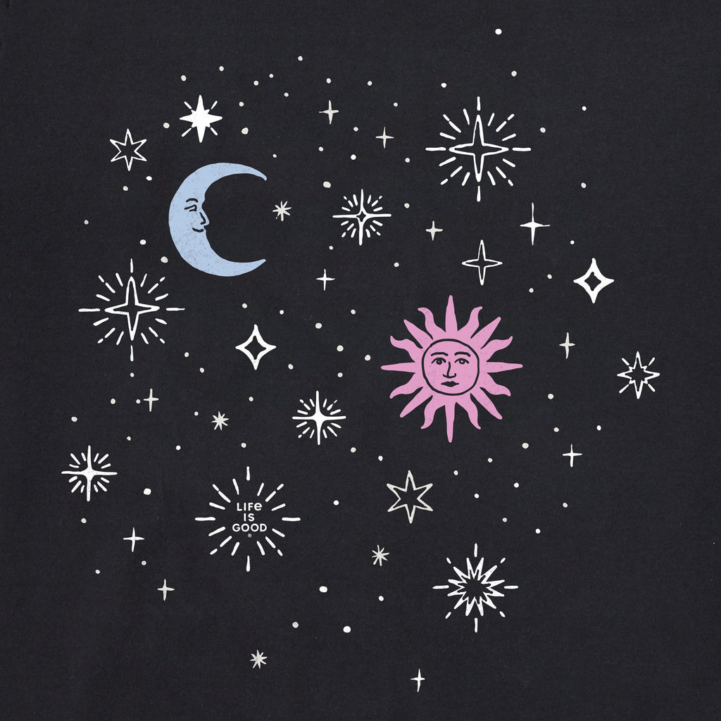 Women's Celestial Sun, Moon, and Stars Short Sleeve Crusher product image 2