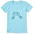 Women's Two Sea Otters Holding Hands Short Sleeve Crusher product image 1