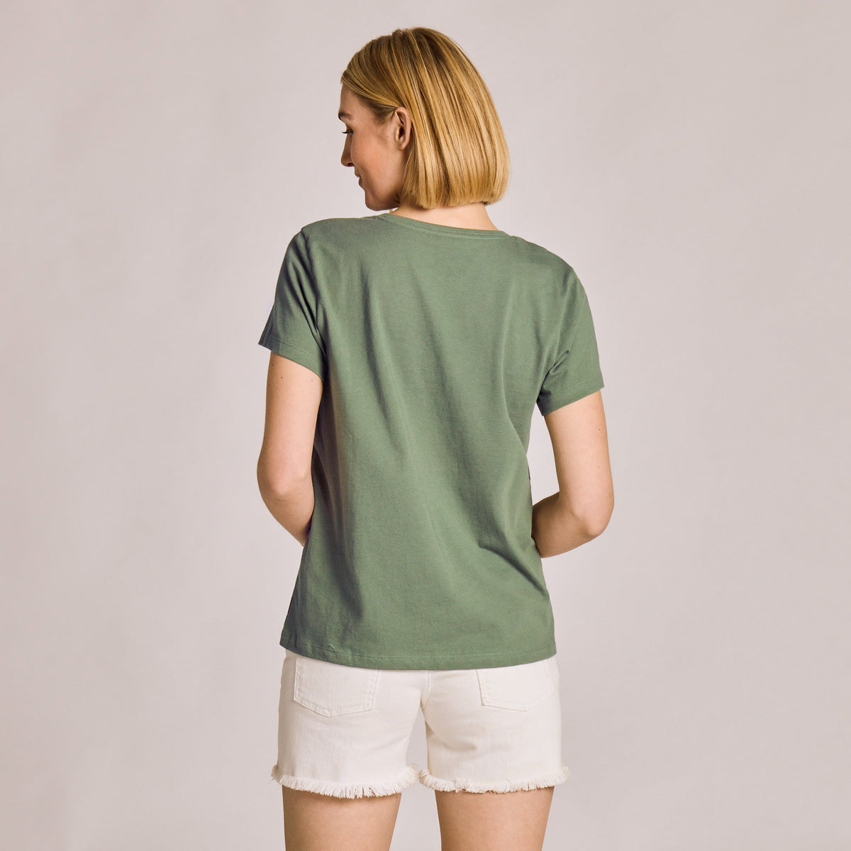 Women's Climbing Flower Vines Short Sleeve Crusher Vee product image 3