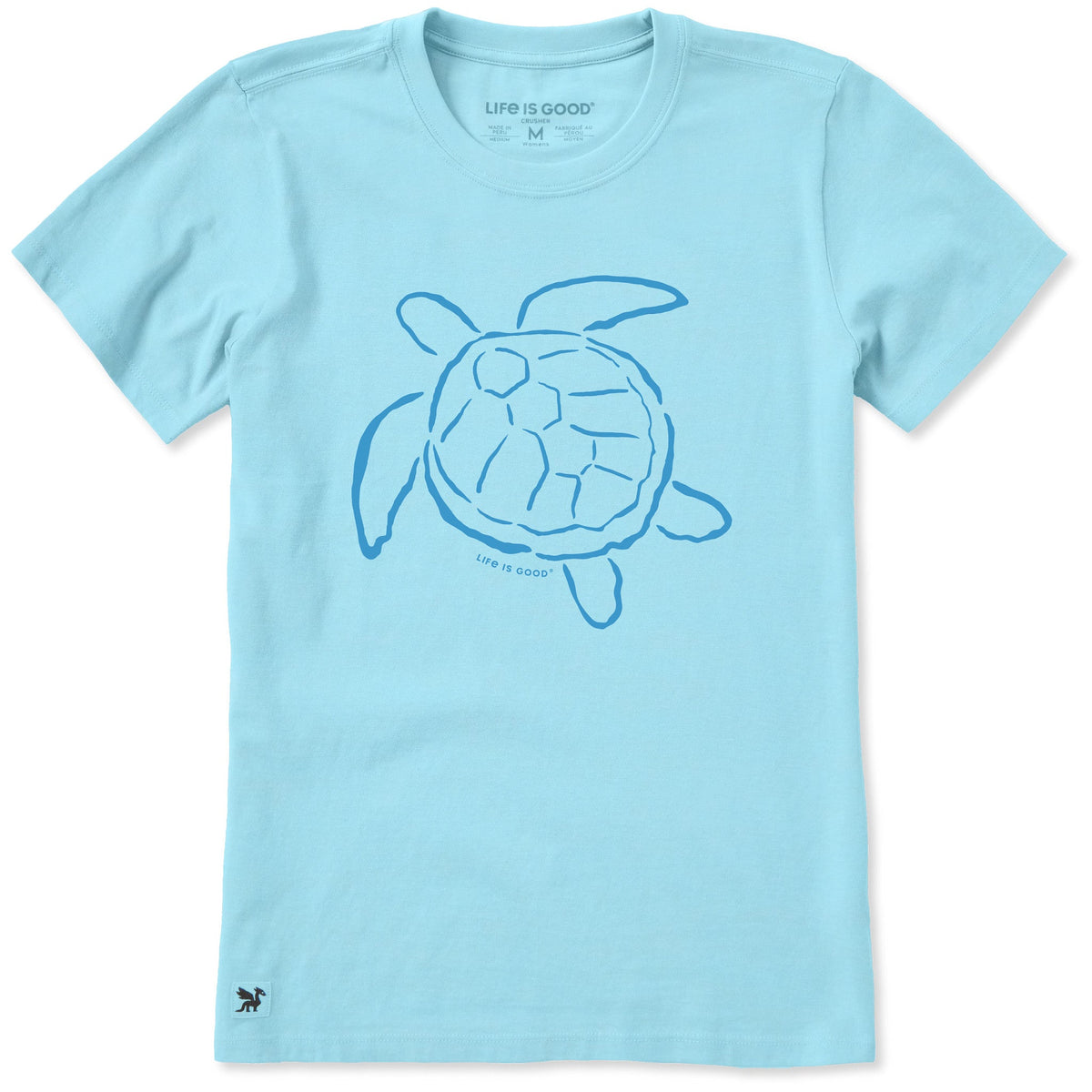 Women's Sea Turtle Outline Short Sleeve Crusher-LITE Tee product image 1