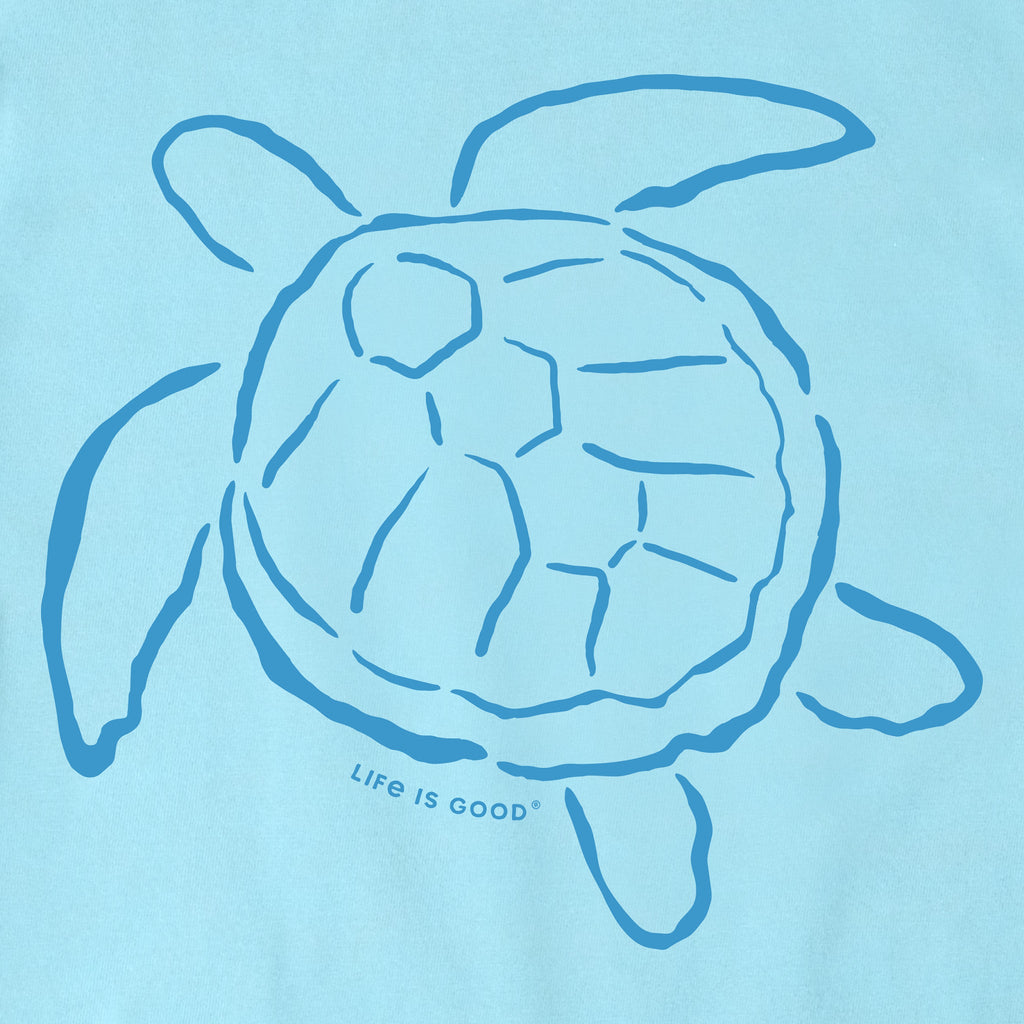 Women's Sea Turtle Outline Short Sleeve Crusher-LITE Tee product image 2