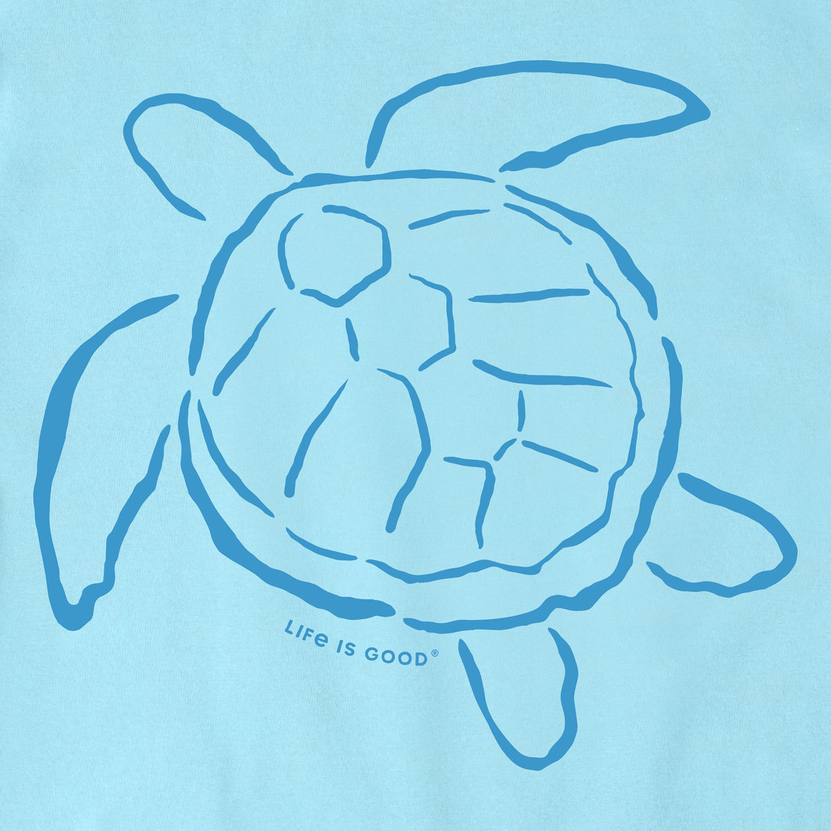Women's Sea Turtle Outline Short Sleeve Crusher-LITE Tee product image 2