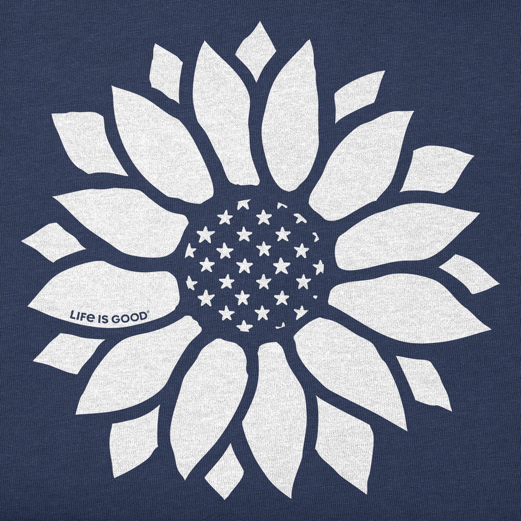 Women's Patriotic Sunflower Short Sleeve Crusher-LITE Tee product image 2