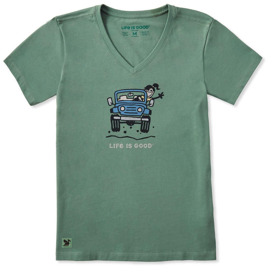 Women's Jackie ATV wave Short Sleeve Crusher-LITE Vee product image 1