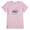 Women's Adirondack Cat Short Sleeve Crusher-LITE Vee product image 1