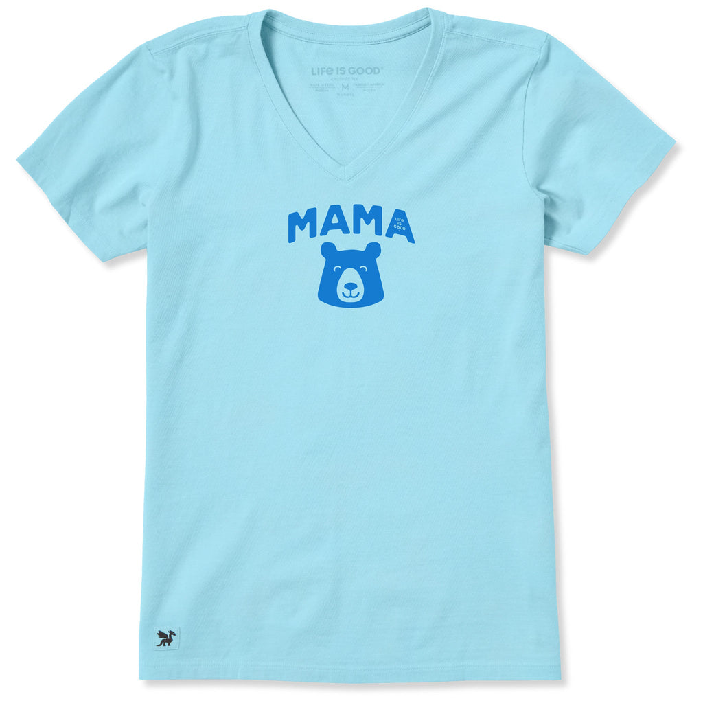 Women's Mama Bear Head Short Sleeve Crusher-LITE Vee product image 1