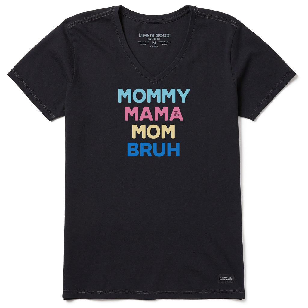 Women's Mommy Mama Mom Bruh Short Sleeve Crusher-LITE Vee product image 1