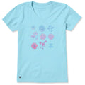 Women's Gradient Wildflowers Short Sleeve Crusher-LITE Vee product image 1