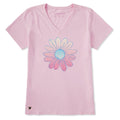 Women's Radiant Gradient Daisy Short Sleeve Crusher-LITE Vee product image 1