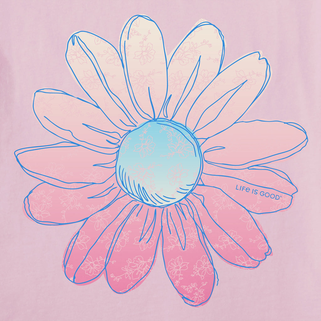 Women's Radiant Gradient Daisy Short Sleeve Crusher-LITE Vee product image 2