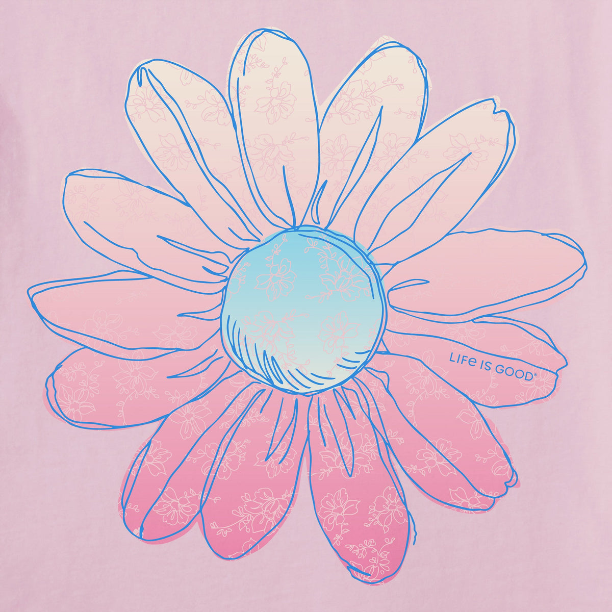 Women's Radiant Gradient Daisy Short Sleeve Crusher-LITE Vee product image 2