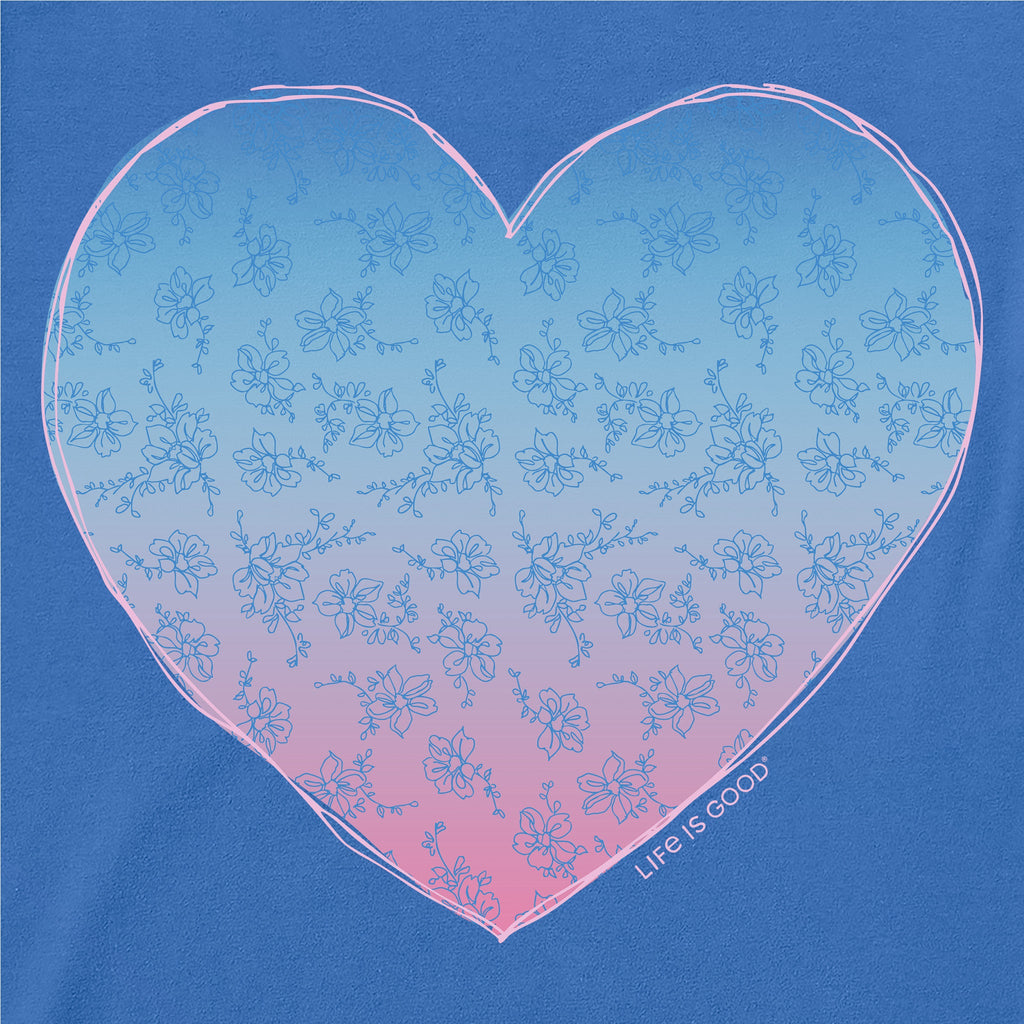 Women's Gradient Heart Short Sleeve Crusher-LITE Vee product image 2