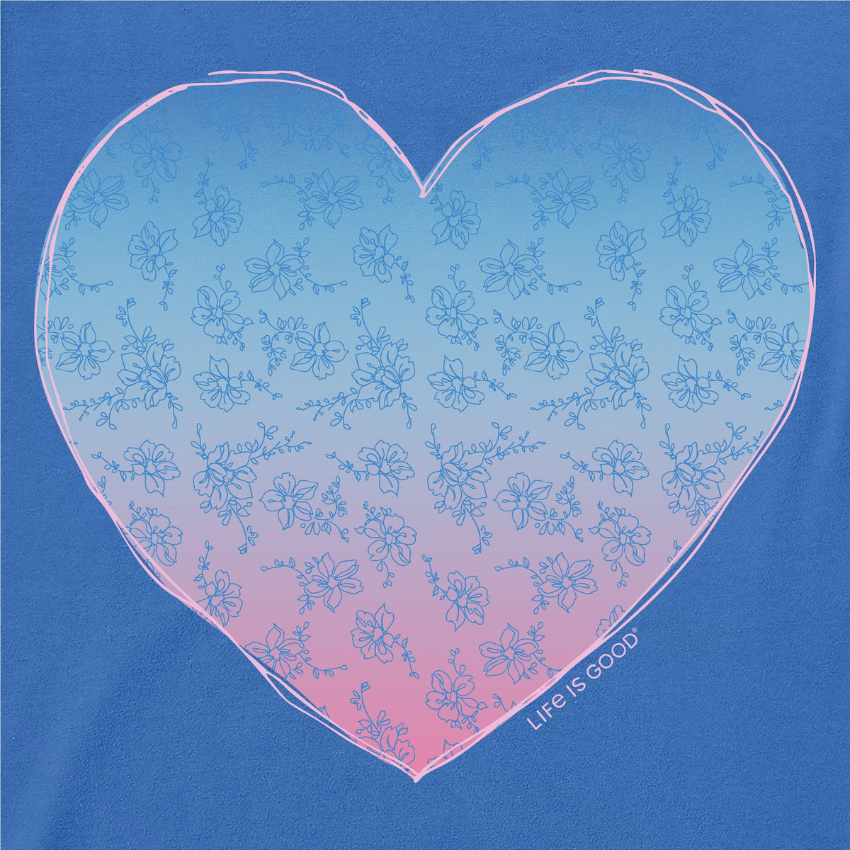 Women's Gradient Heart Short Sleeve Crusher-LITE Vee product image 2