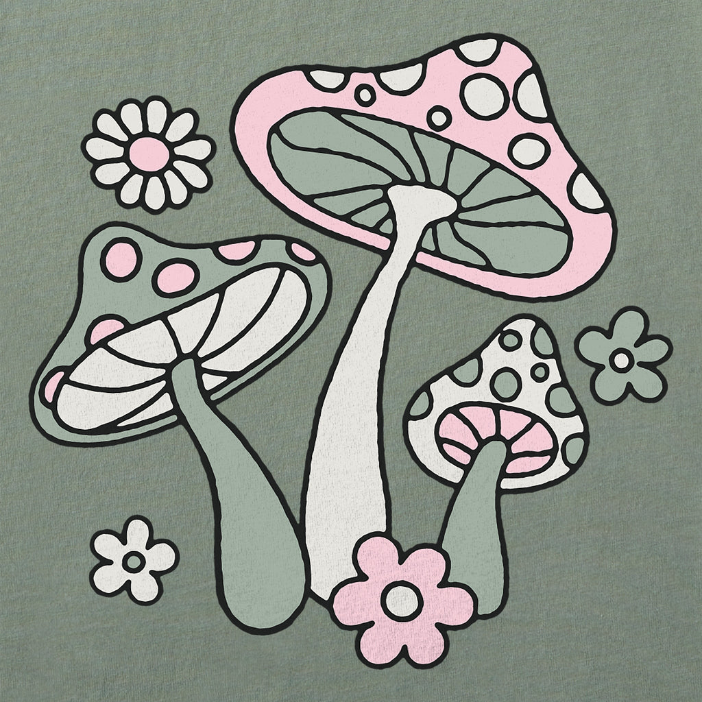 Women's Magic Mushrooms Mini Short Sleeve Crusher Boxy Tee product image 2