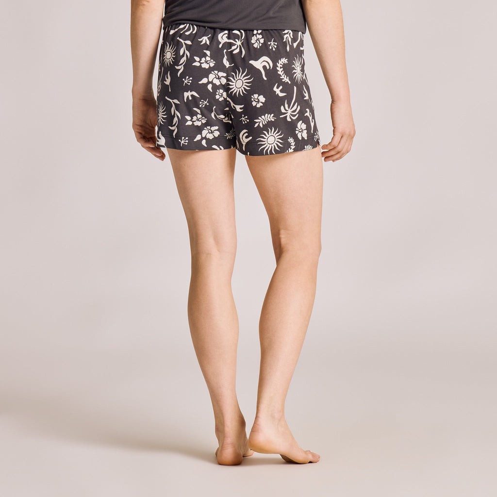 Women's Celestial Beach Pattern Lightweight Sleep Short