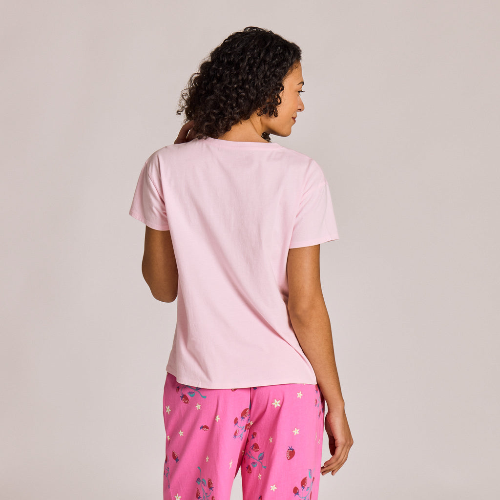 Women's Strawberry Bunch Snuggle Up Sleep Vee