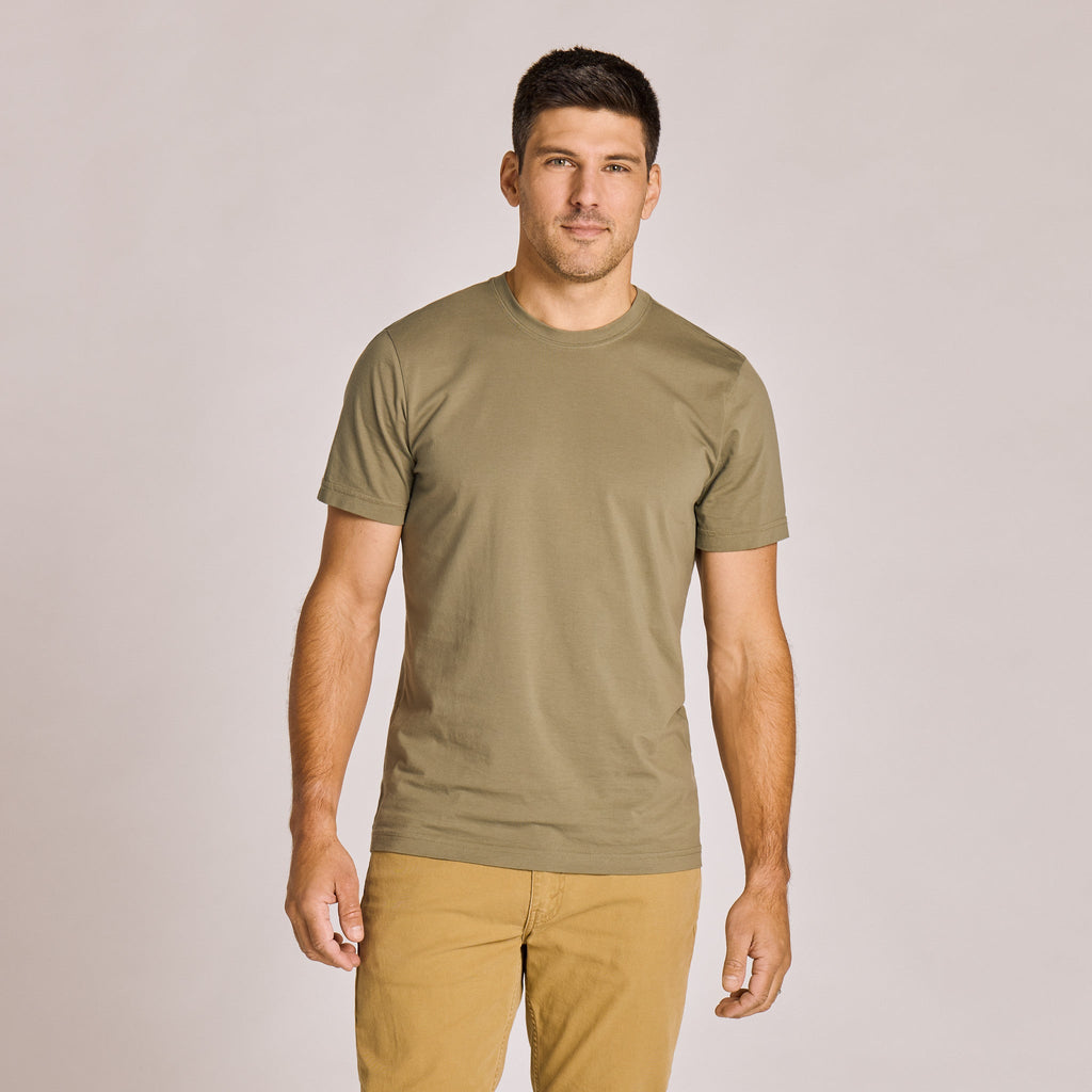Men's Solid Short Sleeve Pima Cotton Slim Fit Tee product image 13