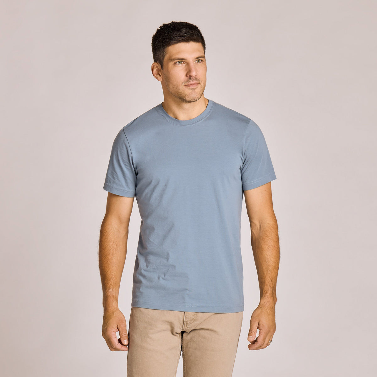 Men's Solid Short Sleeve Pima Cotton Slim Fit Tee product image 1