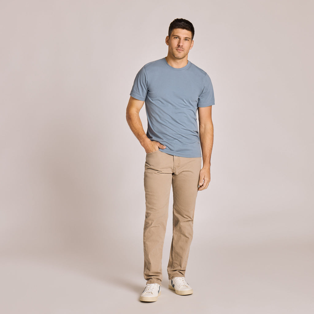 Men's Solid Short Sleeve Pima Cotton Slim Fit Tee product image 3
