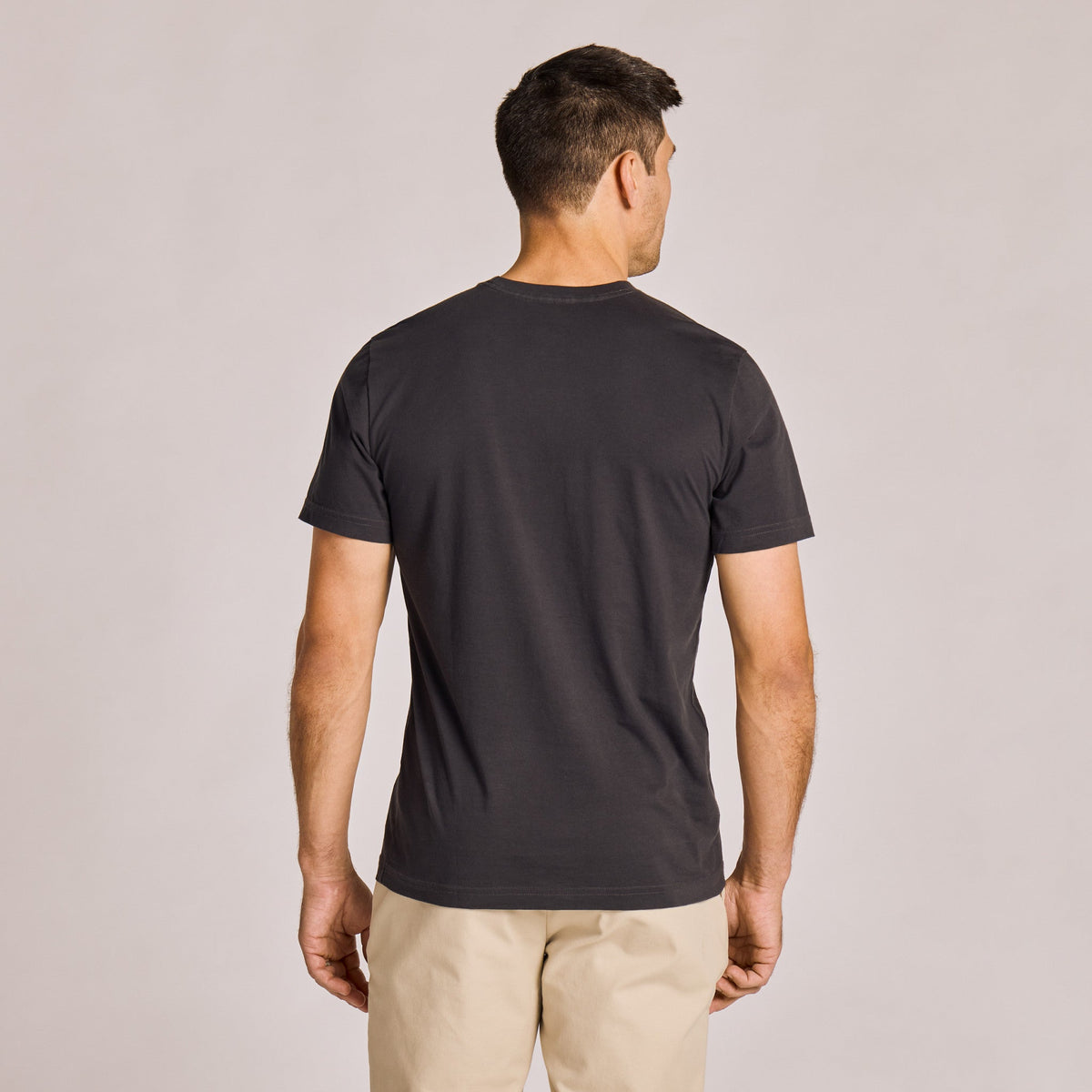 Men's Solid Short Sleeve Pima Cotton Slim Fit Tee product image 5