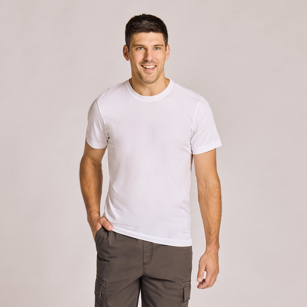 Men's Solid Short Sleeve Pima Cotton Slim Fit Tee product image 7