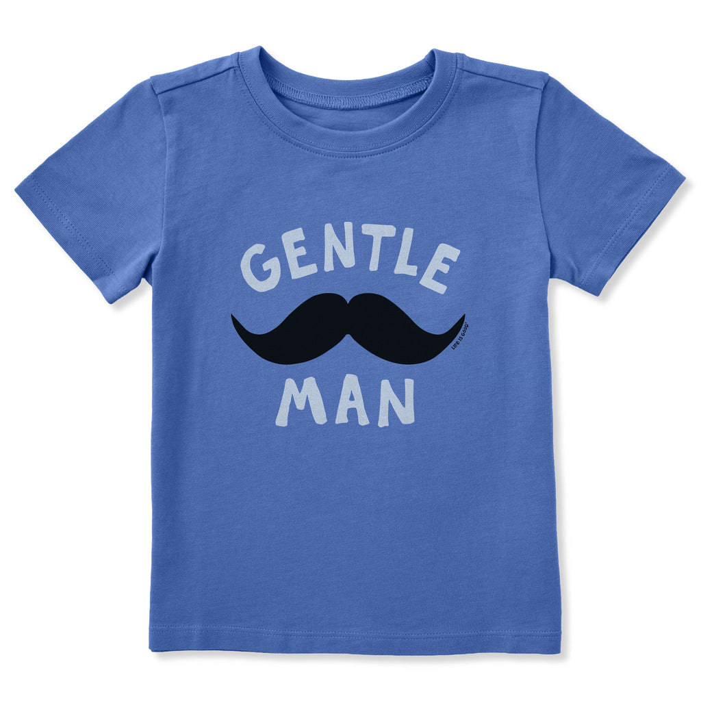 Toddler Gentle Man Mustache Short Sleeve Crusher Tee product image 1