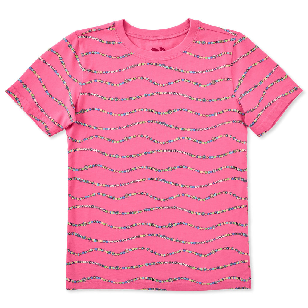 Toddler Friendship Bracelet Pattern Short Sleeve Crusher Tee