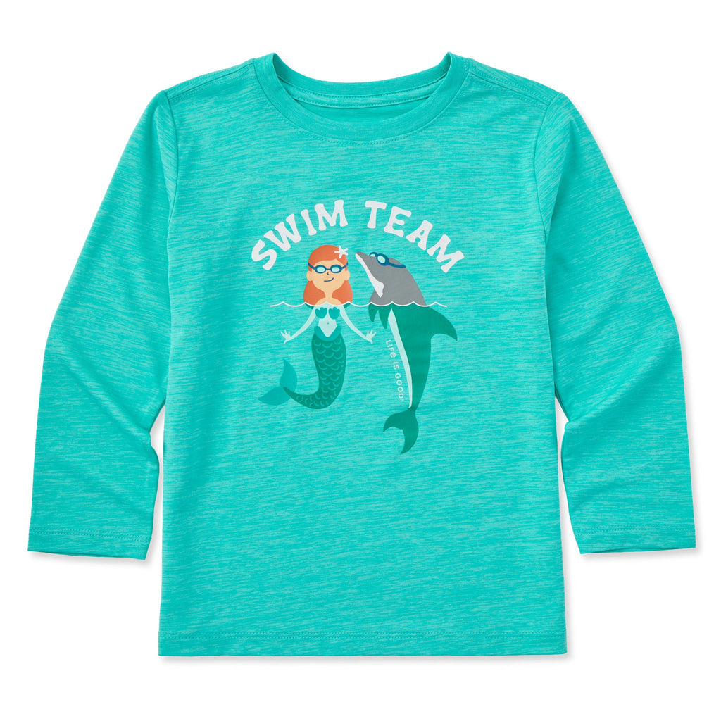 Toddler Swim Team Mermaid and Dolphin Long Sleeve Sun product image 1