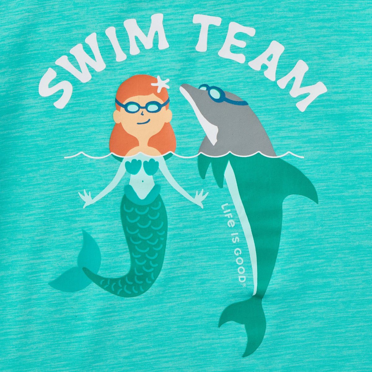 Toddler Swim Team Mermaid and Dolphin Long Sleeve Sun product image 2