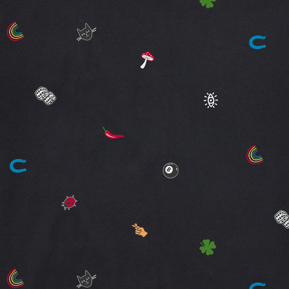 Women's My Lucky Pattern Short Sleeve Crusher Boxy Tee product image 2