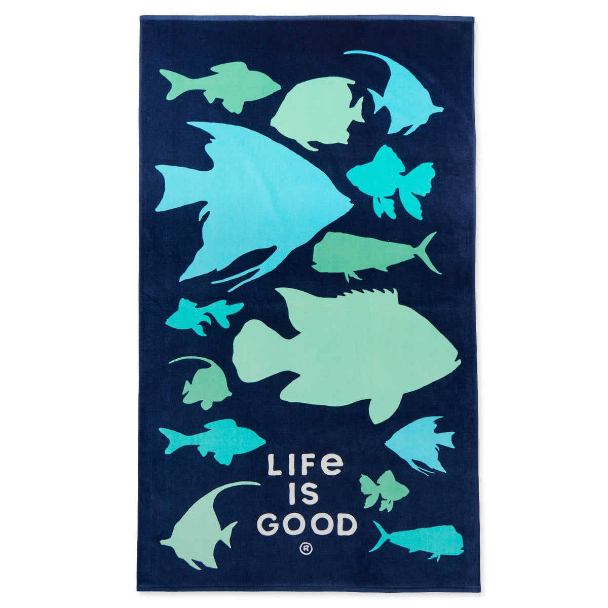 Tropical School of Fish Beach Towel