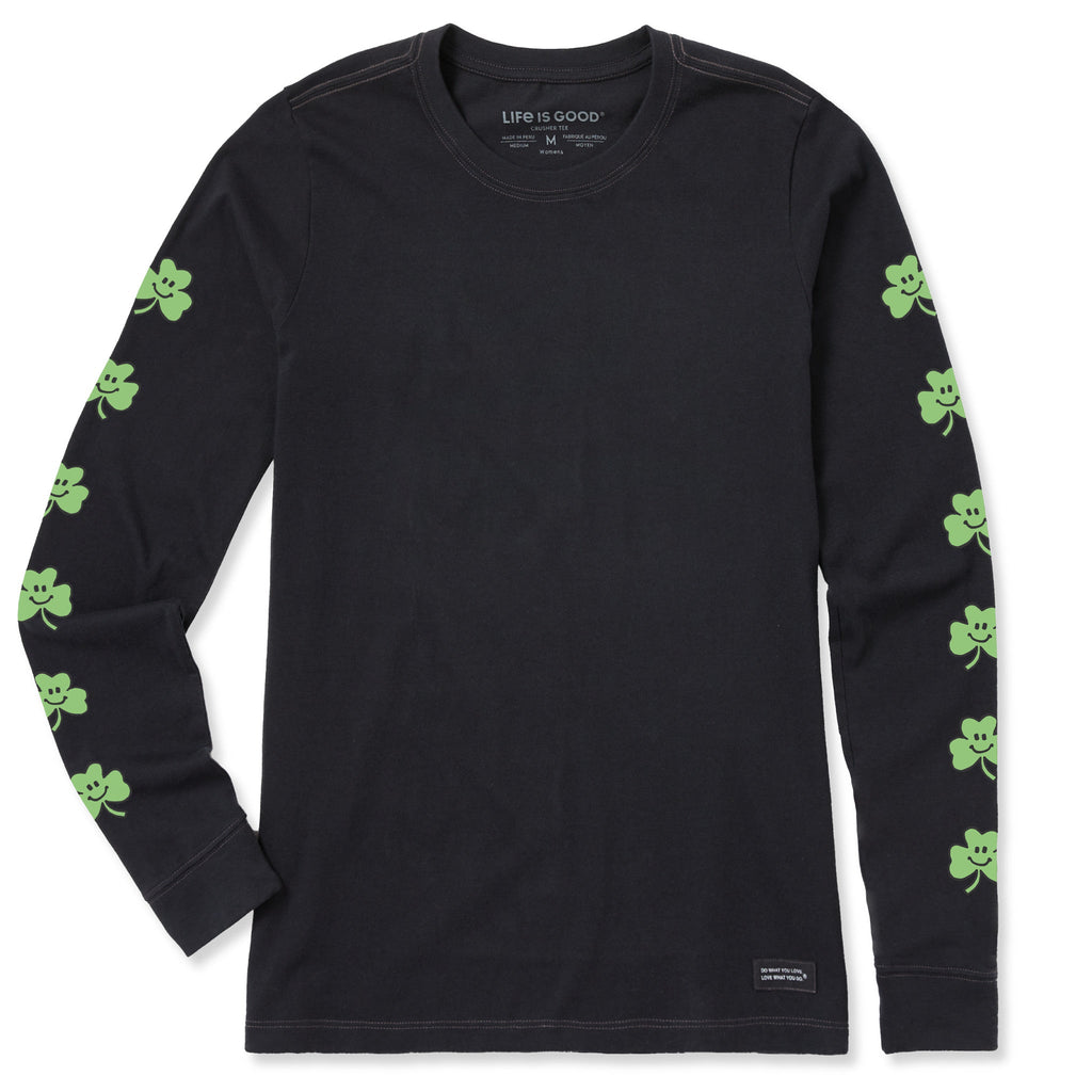 Women's Smile Clovers Long Sleeve Crusher Tee product image 3