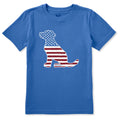 Kids Dog Bless America Short Sleeve Crusher Tee product image 1