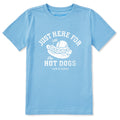 Kids Here for the Hot Dogs Baseball Short Sleeve Crusher Tee product image 1