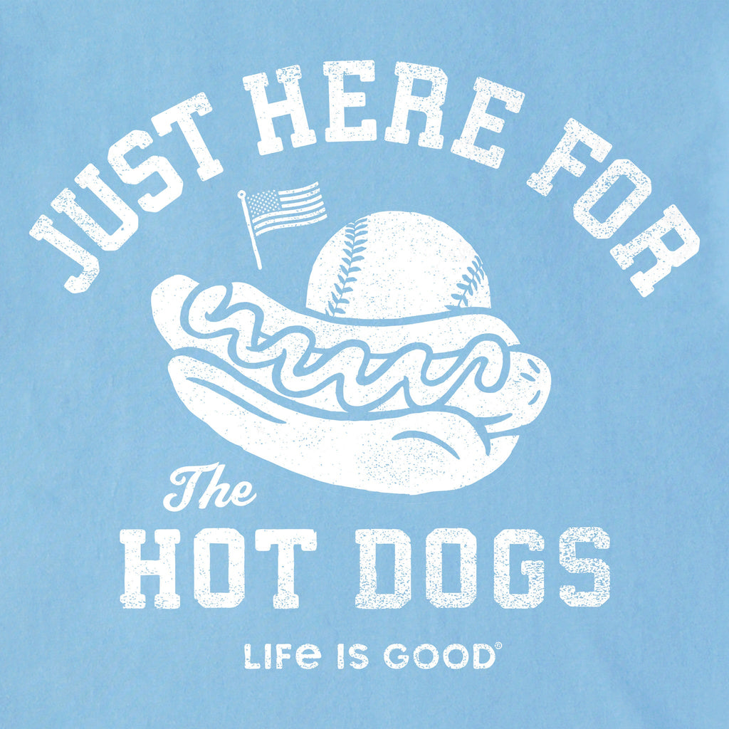 Kids Here for the Hot Dogs Baseball Short Sleeve Crusher Tee product image 2